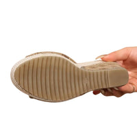 Sandales Compensées à Talons Hauts Style Élégant