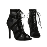 Sandale À Talon Femme Design Filet Moderne Et Confortable