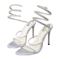 Sandales À Talon Femme Avec Brides Spirales Chic
