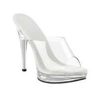 Sandales À Talon Transparentes Style Luxe