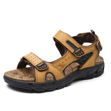 Sandales Homme En Cuir Avec Confort Respirant