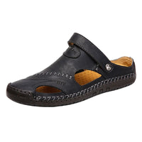 Sandales En Cuir Homme Avec Bout Fermé Et Confort Estival