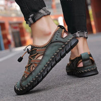 Sandales Homme En Cuir Avec Design Respirant