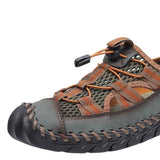 Sandales Homme En Cuir Avec Design Respirant