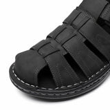 Sandales De Randonnée Homme En Cuir Avec Maintien Renforcé