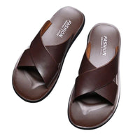 Sandales En Cuir Homme Style Luxe Décontracté