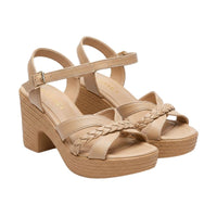 Sandale Femme À Talon Épais Style Estival Chic