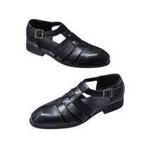 Sandales En Cuir À Bout Fermé pour Homme