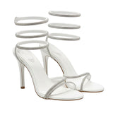 Sandales À Talon Femme Avec Brides Spirales Chic
