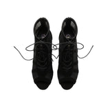 Sandale À Talon Femme Design Filet Moderne Et Confortable