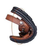 Sandales En Cuir Homme Style Classique Avec Semelle Souple