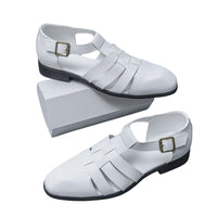Sandales En Cuir À Bout Fermé pour Homme