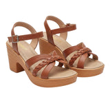 Sandale Femme À Talon Épais Style Estival Chic