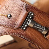 Sandales En Cuir Homme Style Classique Avec Semelle Souple