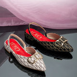 Sandale Femme Confortable À Imprimé Moderne Et Style Raffiné