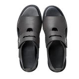 Sandales Homme En Cuir Souple Avec Bride Ajustable Confortable