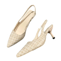 Sandales Slingback À Talons Fins Avec Bout Pointu Chic