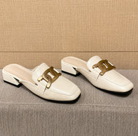 Sandale Femme Beige et Luxueuse avec Talon