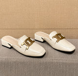 Sandale Femme Beige et Luxueuse avec Talon
