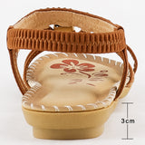 Sandale Femme de Style Bohème avec Bande Élastique