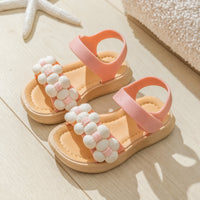 Sandale Fille Antidérapante avec Motif de Fleur
