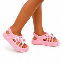 Sandale Fille Rose Conception Mignonne avec Fleur