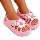 Sandale Fille Rose Conception Mignonne avec Fleur