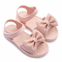 Sandale Fille avec Noeud Papillon Rose pour la Plage