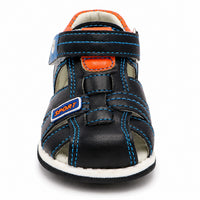 Sandale Garçon Plate en Simili Cuir