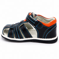 Sandale Garçon Plate en Simili Cuir