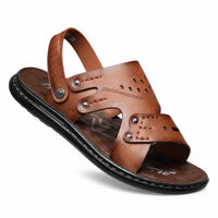 Sandale Homme Confortable et Souple en Simili Cuir