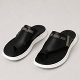 Sandale Homme Noire et Blanche de Style Décontracté