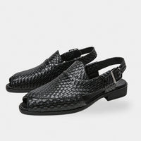 Sandale Homme à Talon de Style Crocodile