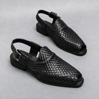 Sandale Homme à Talon de Style Crocodile