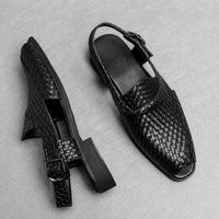 Sandale Homme à Talon de Style Crocodile