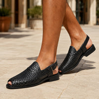 Sandale Homme à Talon de Style Crocodile