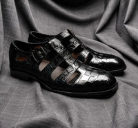 Sandale Homme en Cuir de Style Chaussure