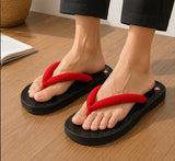 Sandale Japonaise Style Tong en Bois Unisexe
