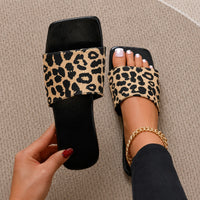 Sandale Leopard Élégante Style Tong