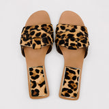 Sandale Leopard Style Pantoufle Élégante