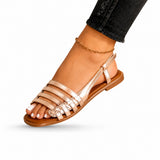 Sandale Nue Pied Femme Style Gladiateur