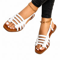 Sandale Nue Pied Femme Style Gladiateur