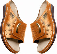 Sandale Orthopédique Femme Compensée et Respirante