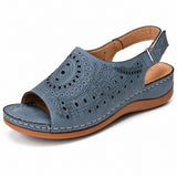 Sandale Orthopédique Femme Semi-Ouverte avec Motifs