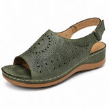 Sandale Orthopédique Femme Semi-Ouverte avec Motifs