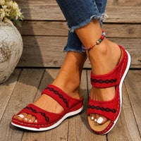Sandale Orthopédique Femme avec Motif sur les Lanières