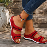 Sandale Orthopédique Femme avec Motif sur les Lanières