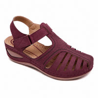 Sandale Scratch Femme à Talon Compensé avec Boucle