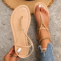 Sandale Style Estival Beige avec Lanières