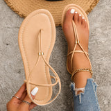 Sandale Style Estival Beige avec Lanières